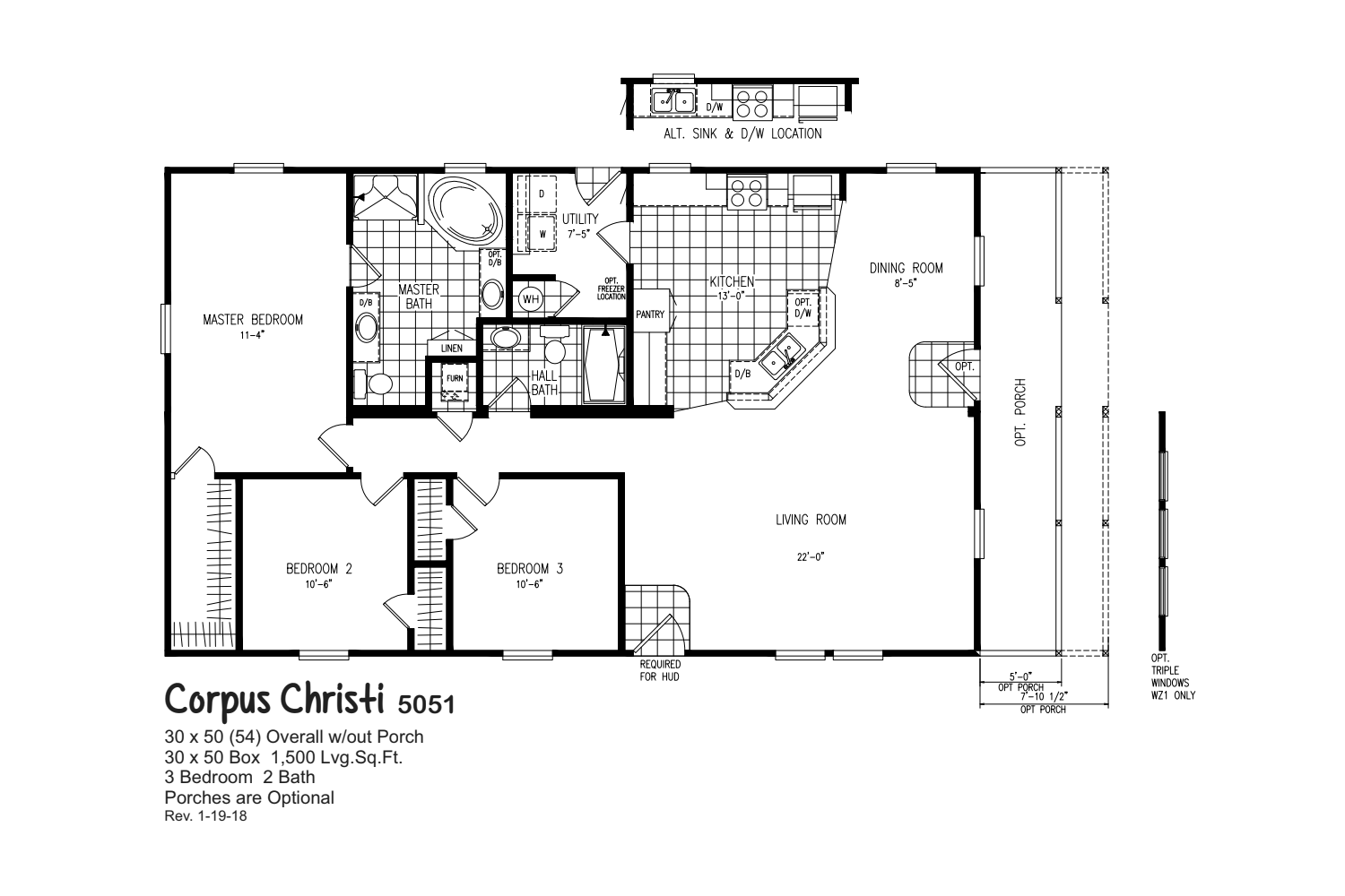 Corpus Christi 5051 Floorplan