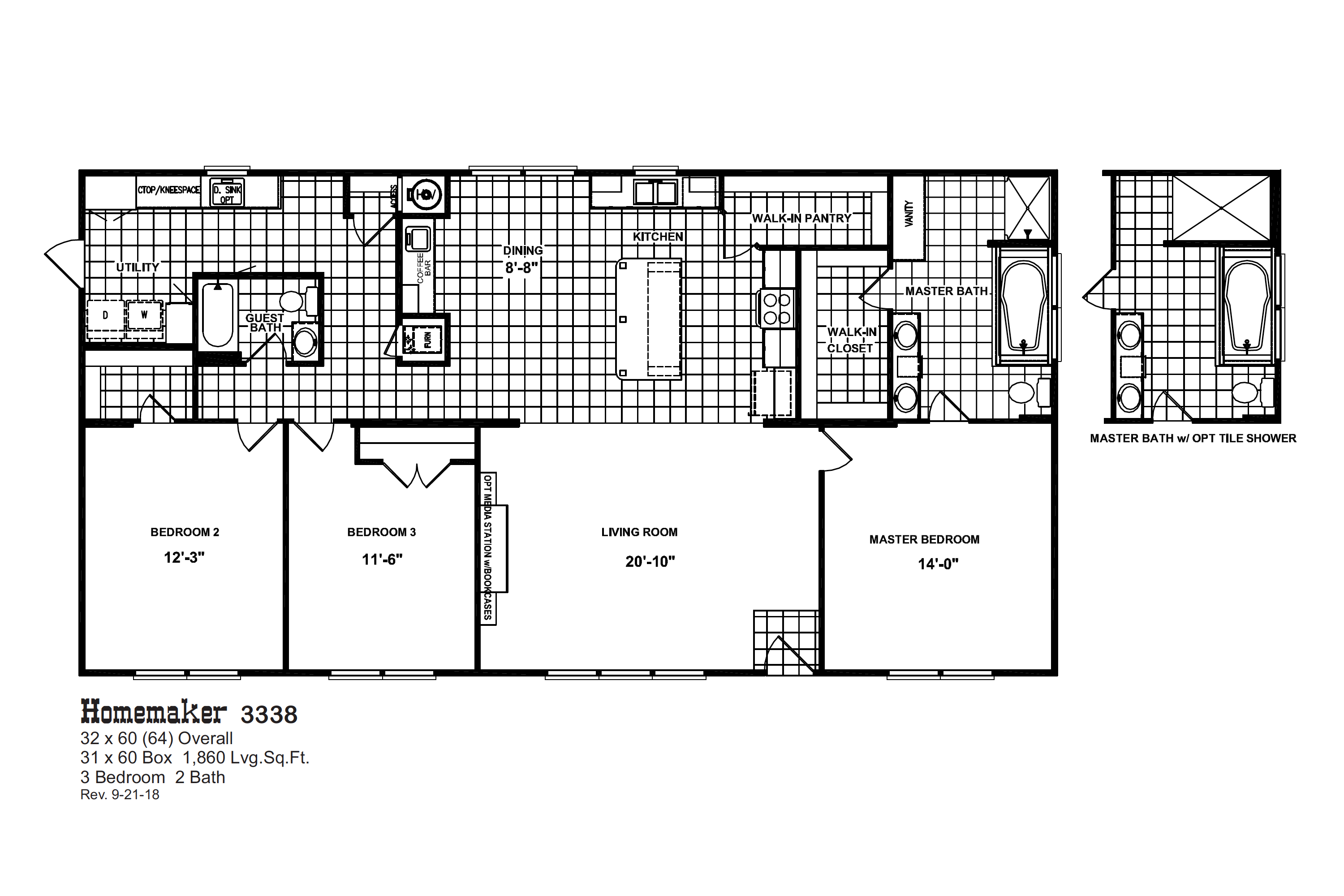 Homemaker 3338 Floorplan