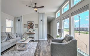 custom manufactured home living room Opal